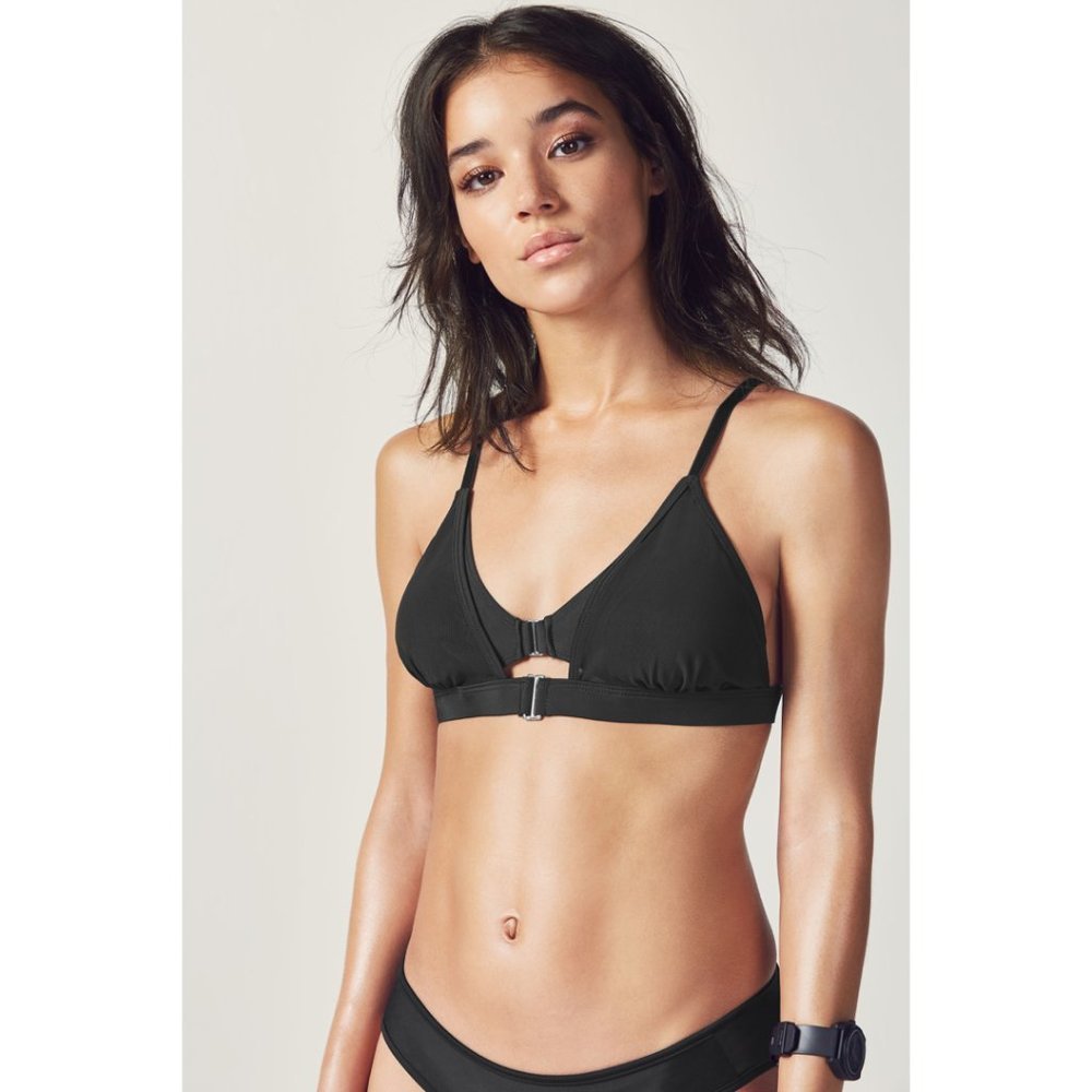 NEW Fabletics Halina Black Athletic Bikini Top - Picture 1 of 7